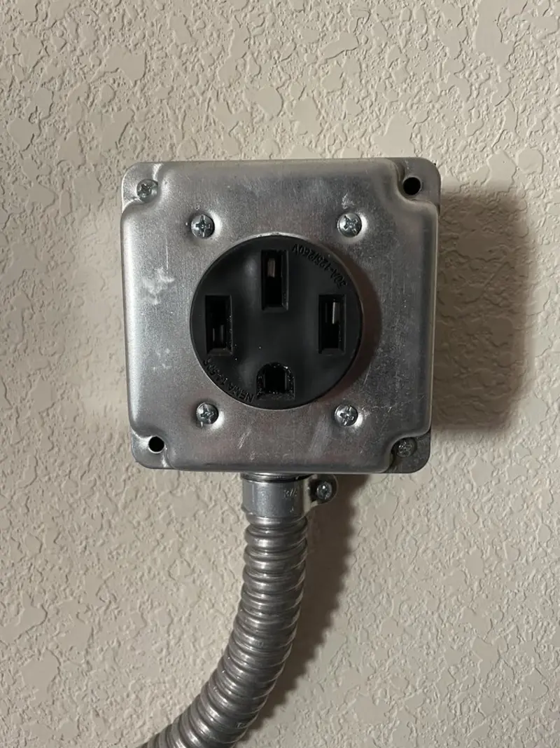 NEMA 14-50 outlet installed for Electrical Panel Upgrade in Brackenridge